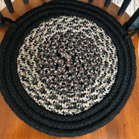 Vintage 1960’s Braided Chair Pads Set - Picture 3 of 6